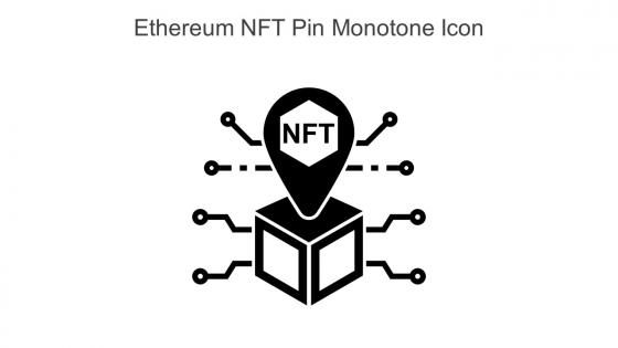 Ethereum NFT Pin Monotone Icon In Powerpoint Pptx Png And Editable Eps Format