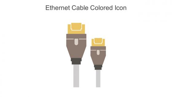 Ethernet Cable Colored Icon In Powerpoint Pptx Png And Editable Eps Format