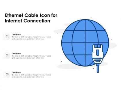 Ethernet cable icon for internet connection