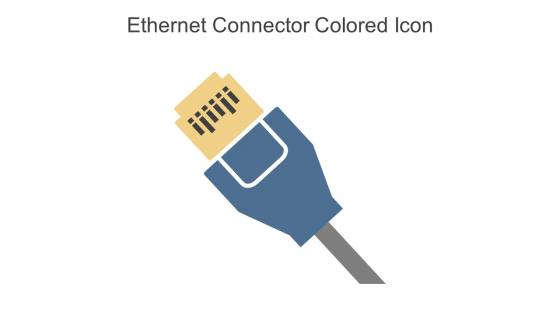 Ethernet Connector Colored Icon In Powerpoint Pptx Png And Editable Eps Format