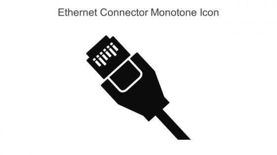 Ethernet Connector Monotone Icon In Powerpoint Pptx Png And Editable Eps Format