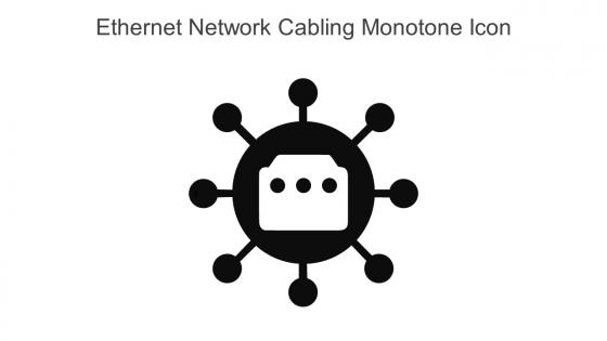 Ethernet Network Cabling Monotone Icon In Powerpoint Pptx Png And Editable Eps Format