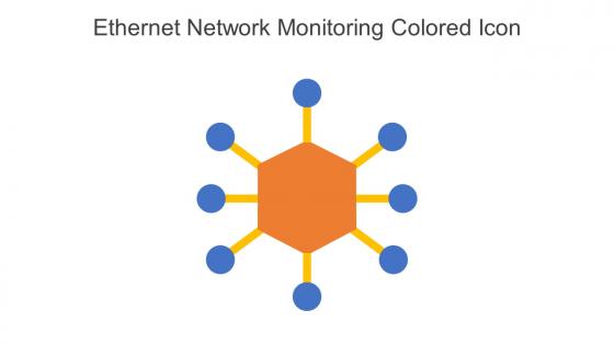 Ethernet Network Monitoring Colored Icon In Powerpoint Pptx Png And Editable Eps Format