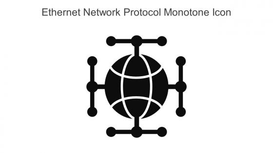 Ethernet Network Protocol Monotone Icon In Powerpoint Pptx Png And Editable Eps Format