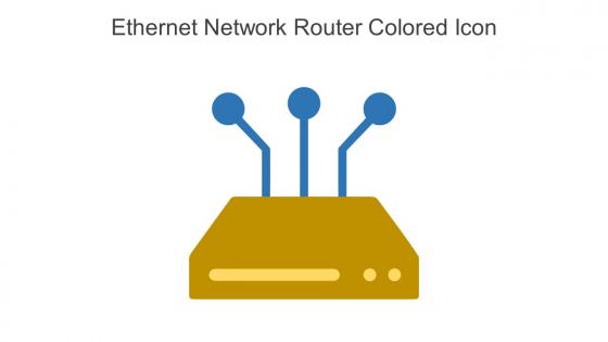 Ethernet Network Router Colored Icon In Powerpoint Pptx Png And Editable Eps Format