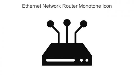 Ethernet Network Router Monotone Icon In Powerpoint Pptx Png And Editable Eps Format