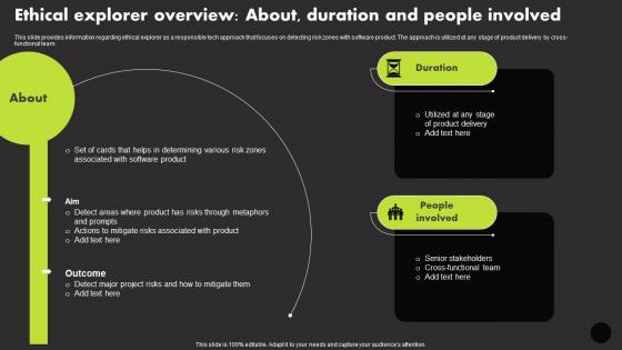 Ethical Explorer Overview About Duration And People Involved Manage Technology Interaction With Society Playbook