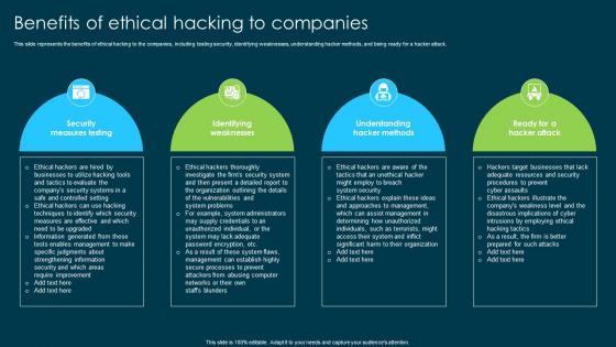 Ethical Hacking And Network Security Benefits Of Ethical Hacking To Companies