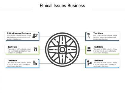 Ethical issues business ppt powerpoint presentation file clipart images cpb