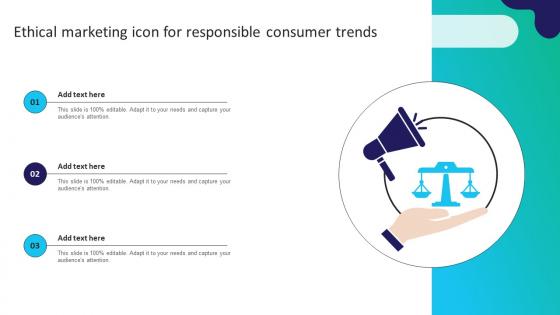 Ethical Marketing Icon For Responsible Consumer Trends