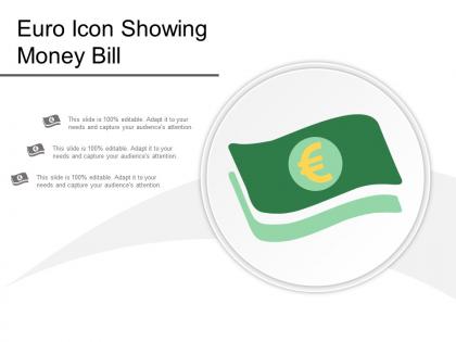 Euro icon showing money bill
