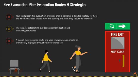 Evacuation Routes And Strategies For Fire Evacuation Plan Training Ppt