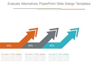 Evaluate alternatives powerpoint slide design templates