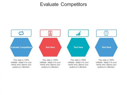 Evaluate competitors ppt powerpoint presentation file layouts cpb