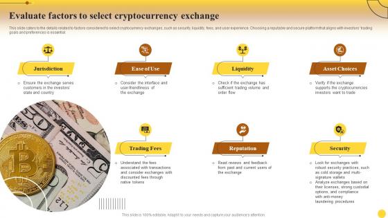 Evaluate Factors Cryptocurrency Exchange Comprehensive Cryptocurrency Investments Fin SS