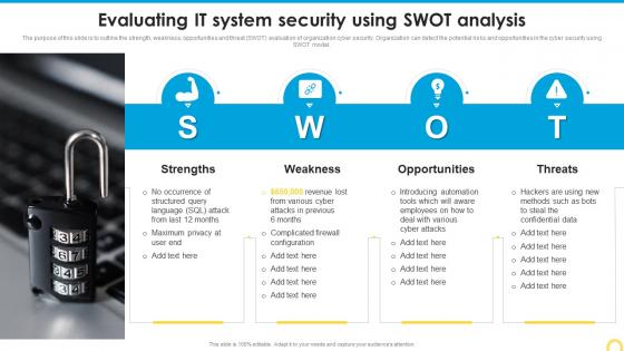 Evaluating It System Security Using Swot Analysis Building A Security Awareness Program