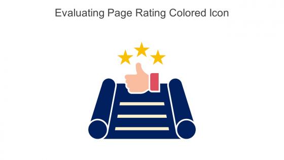 Evaluating Page Rating Colored Icon In Powerpoint Pptx Png And Editable Eps Format