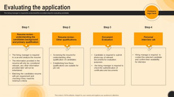 Evaluating The Application Ultimate Guide To Hr Talent Acquisition
