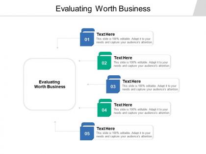 Evaluating worth business ppt powerpoint presentation layouts information cpb