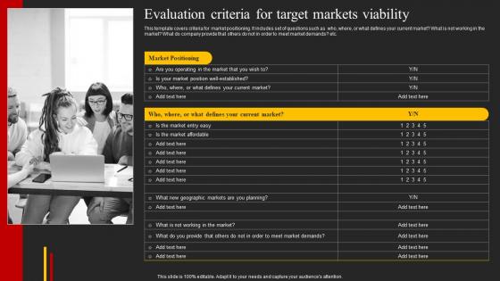 Evaluation Criteria For Target Markets Top 5 Target Marketing Strategies You Need Strategy SS