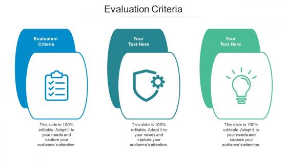 Evaluation criteria ppt powerpoint presentation show example cpb