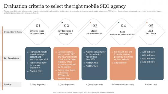 Evaluation Criteria To Select The Right Agency SEO Services To Reduce Mobile Application