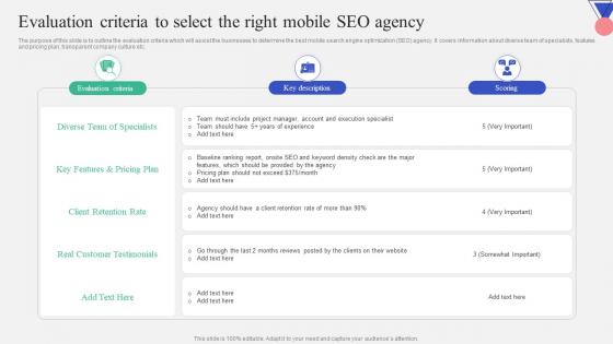 Evaluation Criteria To Select The Right Mobile SEO Agency Introduction To Mobile Search