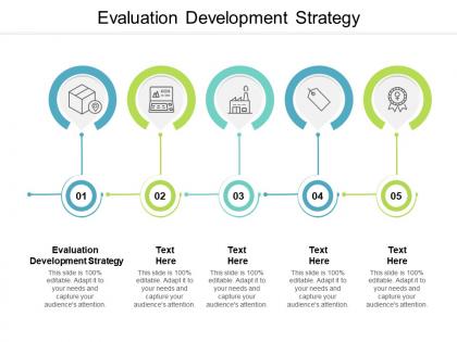 Evaluation development strategy ppt powerpoint presentation professional picture cpb