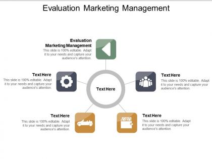 Evaluation marketing management ppt powerpoint presentation graphics template cpb