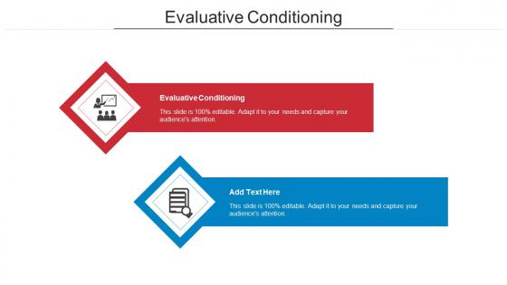 Evaluative Conditioning Ppt Powerpoint Presentation Styles Background Image Cpb
