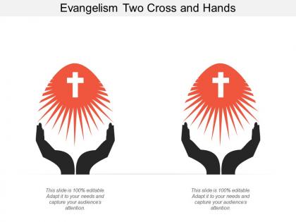 Evangelism two cross and hands