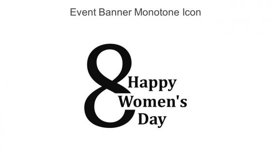 Event Banner Monotone Icon In Powerpoint Pptx Png And Editable Eps Format