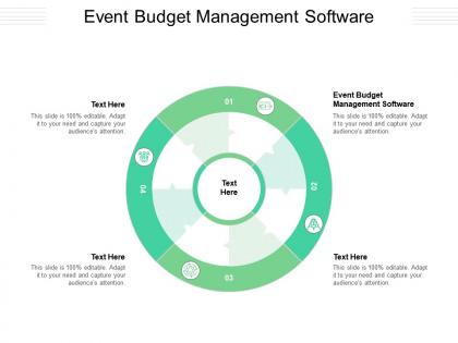 Event budget management software ppt powerpoint presentation ideas example file cpb