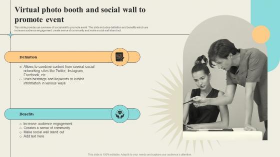 Event Day Tasks Virtual Photo Booth And Social Wall To Promote Event Ppt Show Vector
