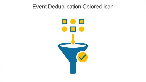 Event Deduplication Colored Icon In Powerpoint Pptx Png And Editable Eps Format