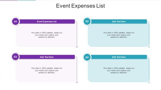 Event Expenses List In Powerpoint And Google Slides Cpb