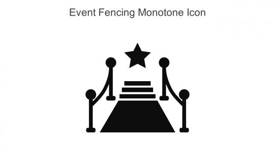 Event Fencing Monotone Icon In Powerpoint Pptx Png And Editable Eps Format