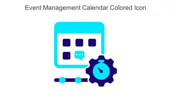 Event Management Calendar Colored Icon In Powerpoint Pptx Png And Editable Eps Format