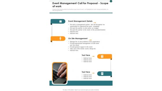 Event Management Call For Proposal Scope Of Work