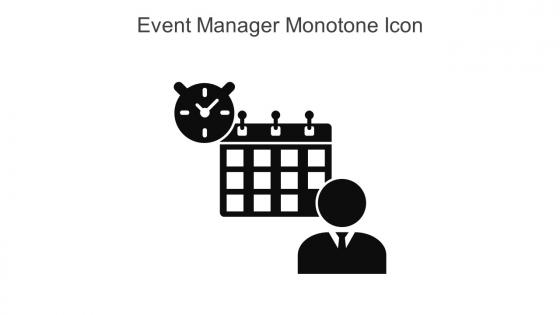 Event Manager Monotone Icon In Powerpoint Pptx Png And Editable Eps Format