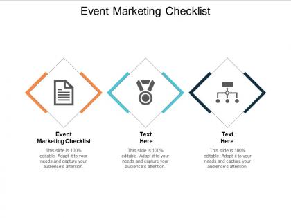 Event marketing checklist ppt powerpoint presentation icon designs cpb