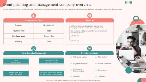 Event Planning And Management Company Overview Tasks For Effective Launch Event Ppt Grid