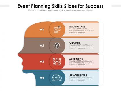 Event planning skills slides for success