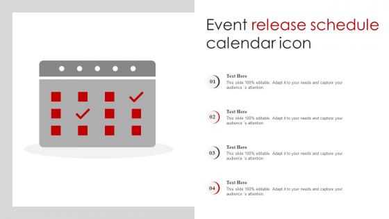 Event Release Schedule Calendar Icon
