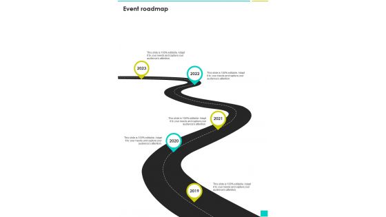 Event Roadmap Exhibition Proposal Template One Pager Sample Example Document
