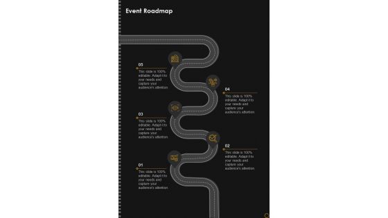 Event Roadmap Videography Proposal One Pager Sample Example Document