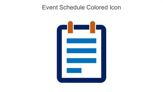 Event Schedule Colored Icon In Powerpoint Pptx Png And Editable Eps Format
