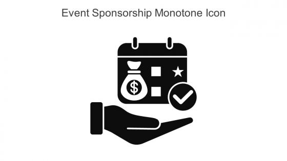 Event Sponsorship Monotone Icon In Powerpoint Pptx Png And Editable Eps Format