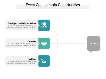 Event sponsorship opportunities ppt powerpoint presentation summary infographics cpb