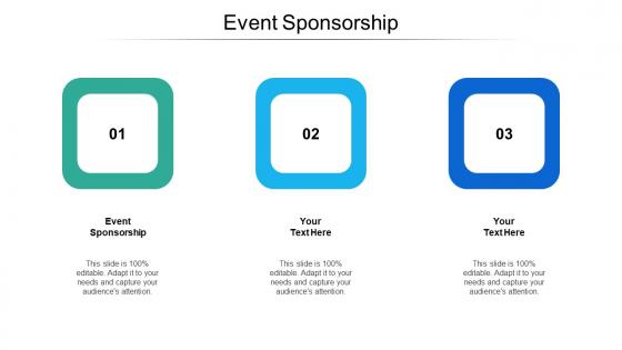 Event sponsorship ppt powerpoint presentation show infographics cpb